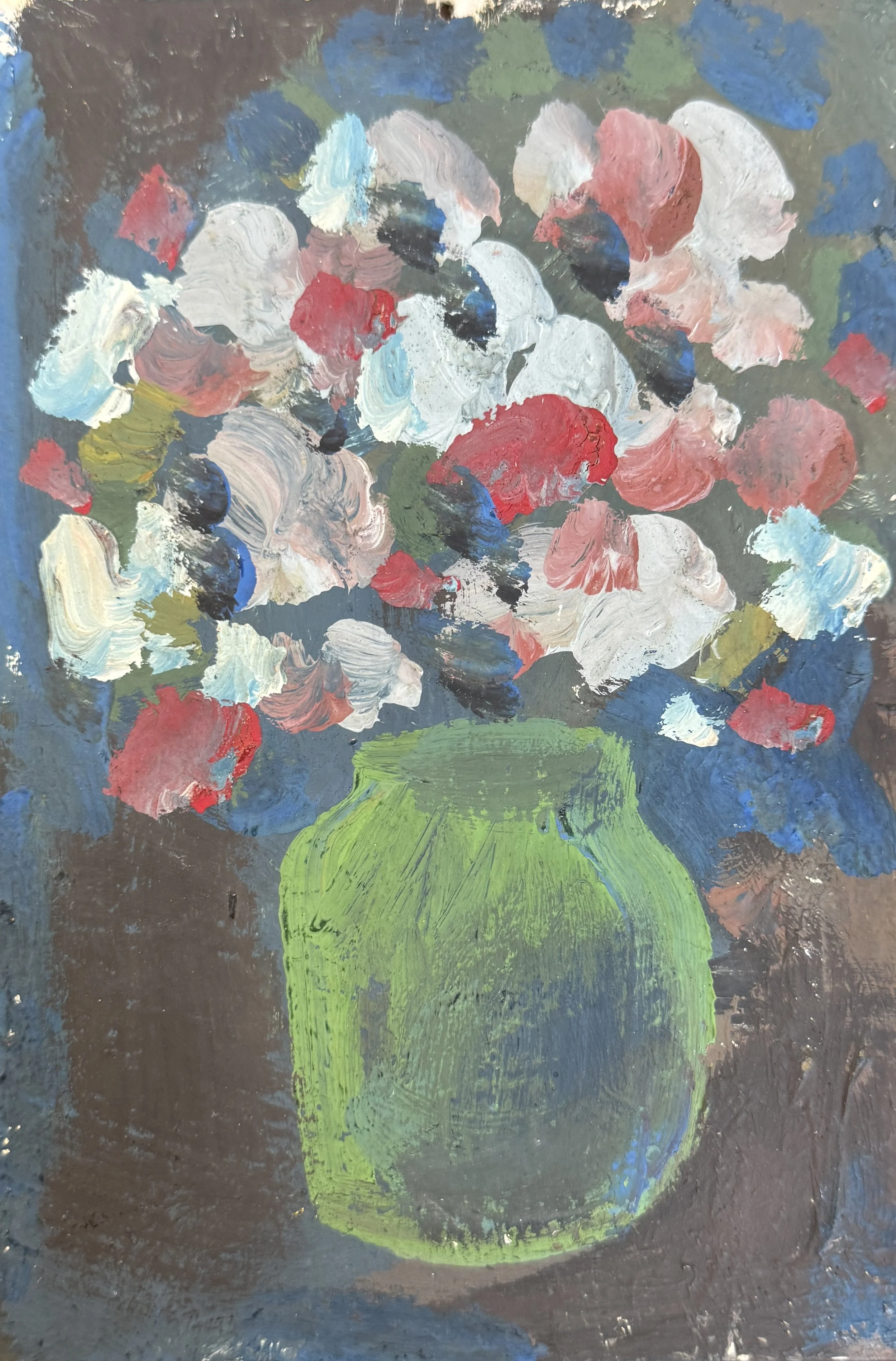 Tengiz Mirzashvili 'Still life', tempera on board, 17 x 11.5 cm.