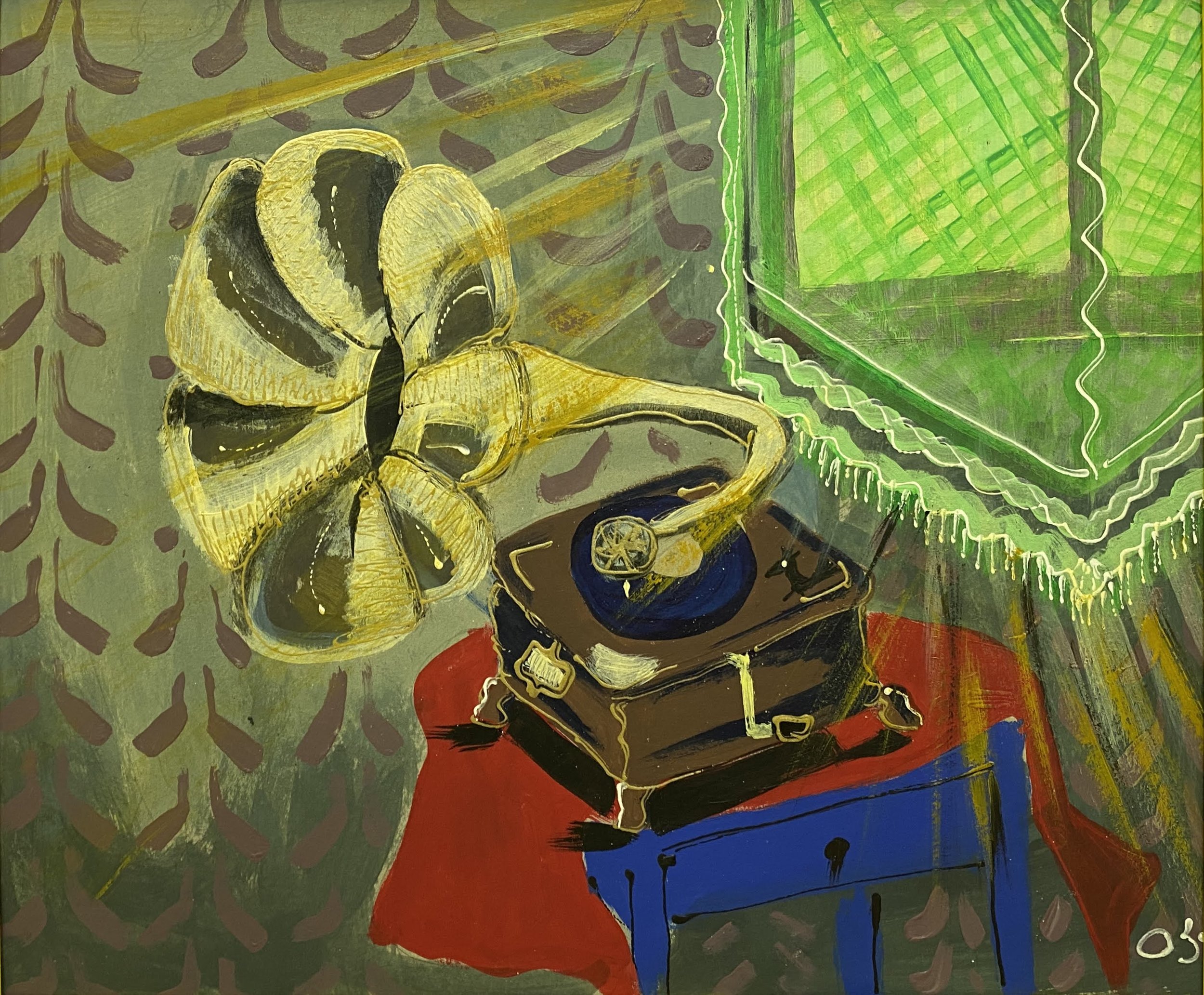 50. ''გრამაფონი'', მუყაო, აკრილი,29X34.jpg