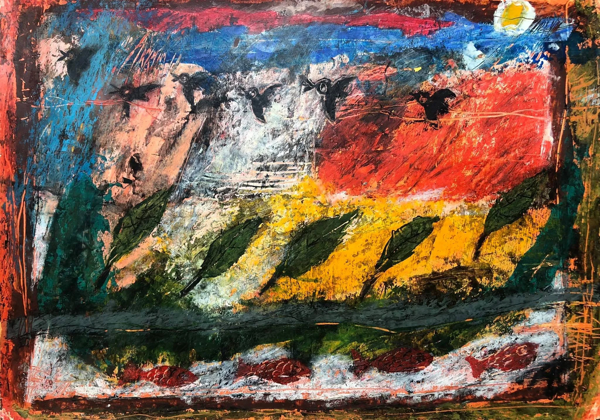 UNTITLED, Pastel on Paper 29 x 42 cm.