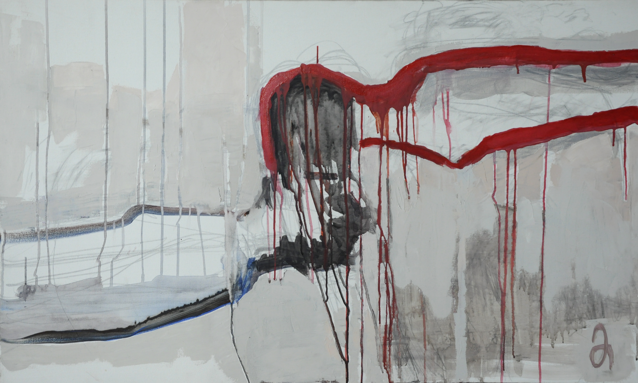 2. კოცნა. აკრილი, ტილო 50X90, 2017.png