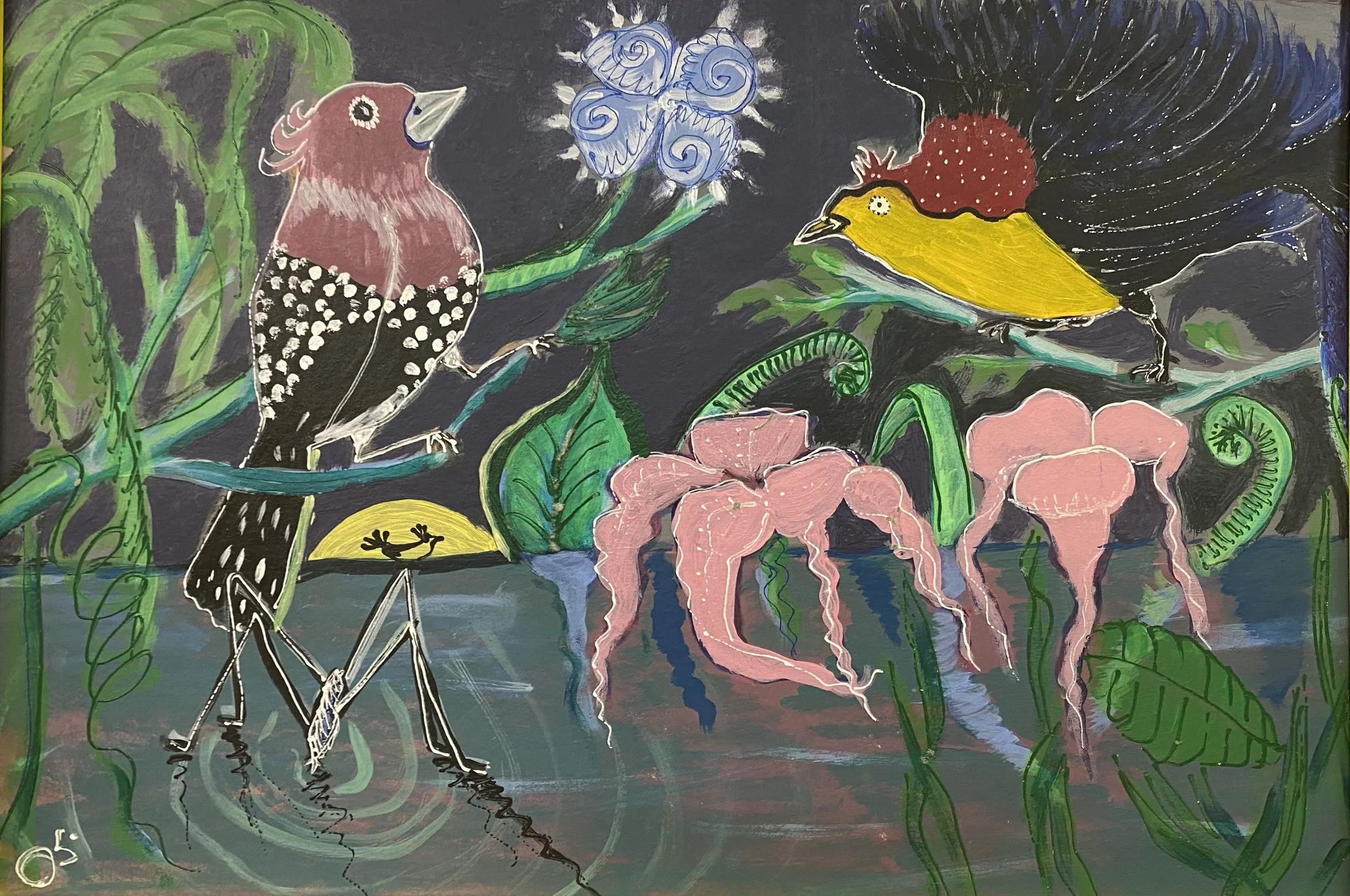 7. ''სამეზობლო დავა'', მუყაო, აკრილი, 34X50..jpg