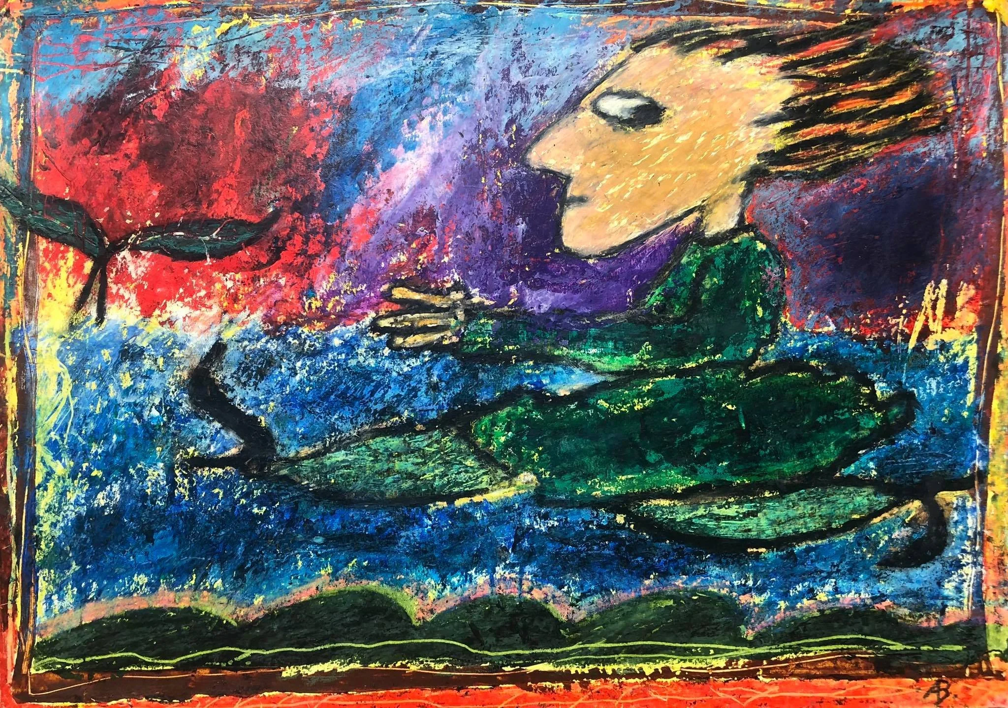 UNTITLED, Pastel on Paper 29 x 42 cm.