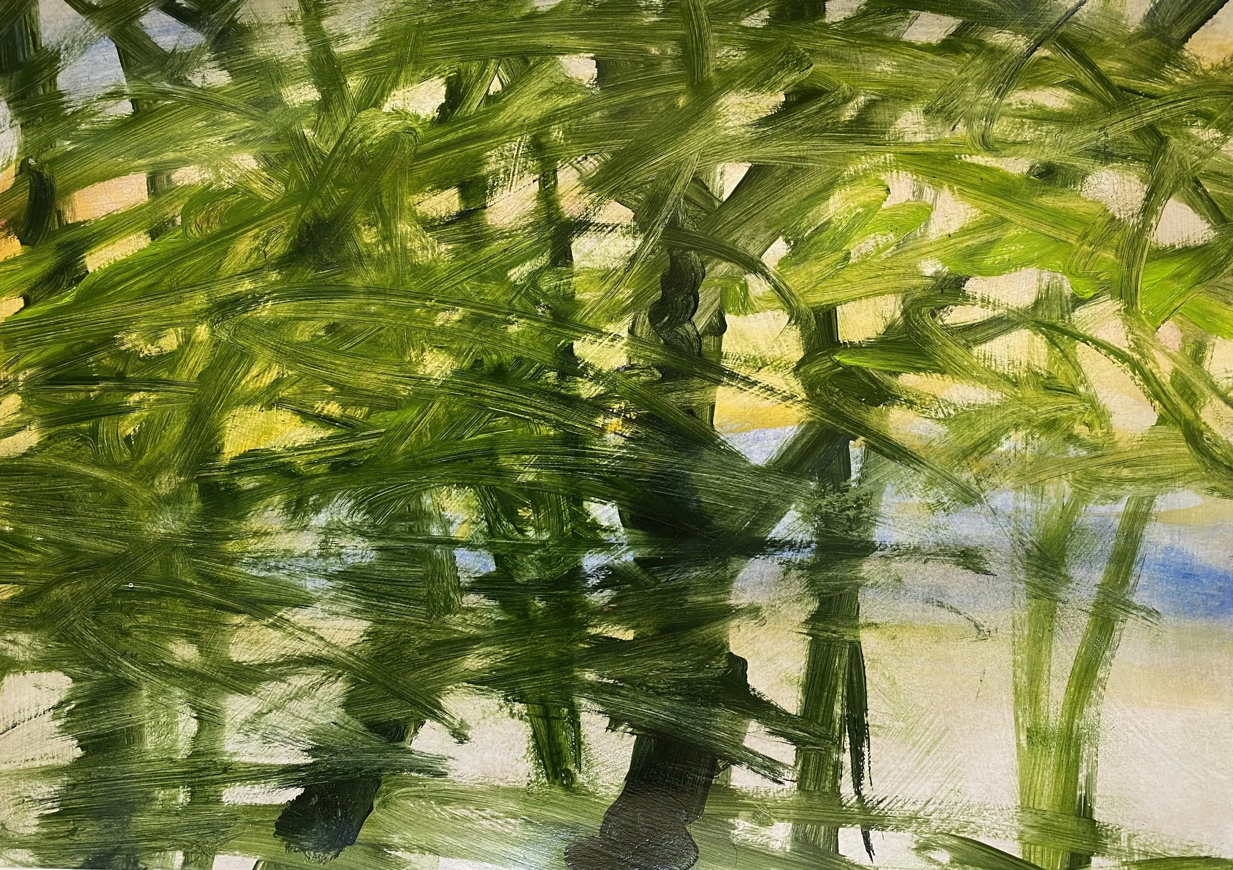 კოტე სულაბერიძე, „ჭალა 3“, ქაღალდი, ზეთი, 30X42 სმ..jpg