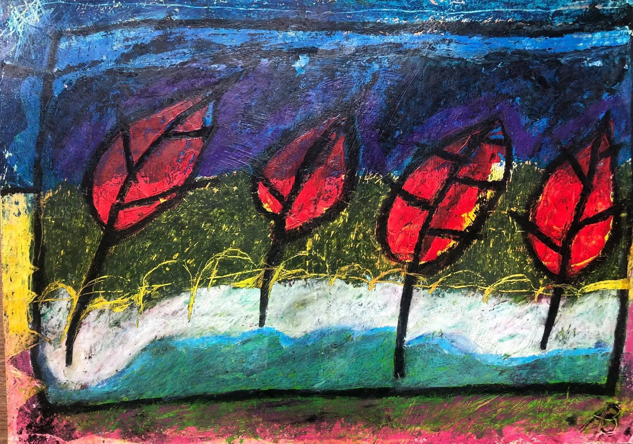 UNTITLED, Pastel on Paper 29 x 42 cm.