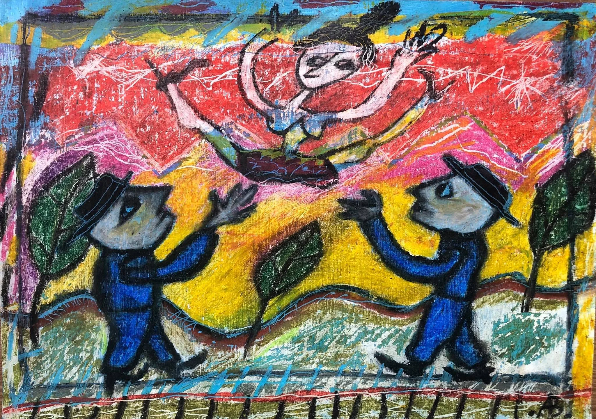 UNTITLED, Pastel on Paper 29 x 42 cm.