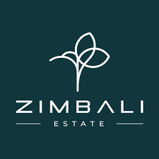 Zimbali Estate logo featuring a stylized tree design with the words 'Zimbali Estate' below it.