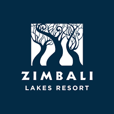 Logo for Zimbali Lakes Resort featuring stylized trees on a dark blue background