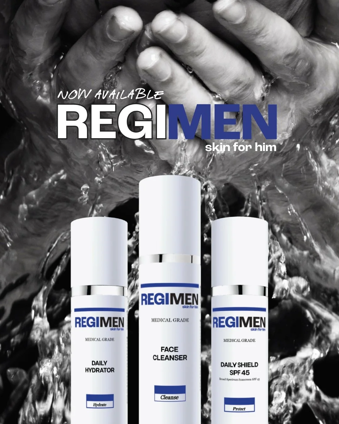 Introducing Regimen: Dermatologist-Developed Skincare for Him 💧

We're excited to announce the launch of Regimen, a men's skincare line created by Dr. Mary Beth Cole and inspired by her husband's search for simple, effective skincare.

Designed spec