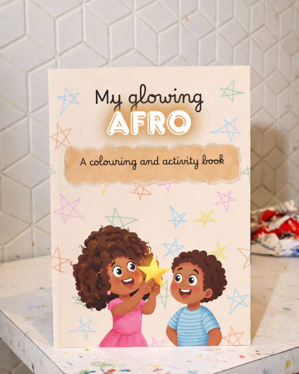 My Glowing Afro - Colouring and Activity book
