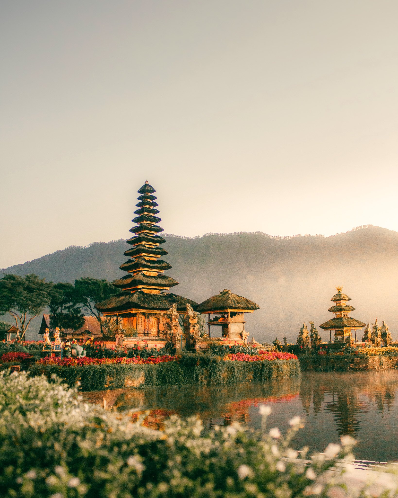 Ulun Danu Bratan on Lake Buyan in Bali
