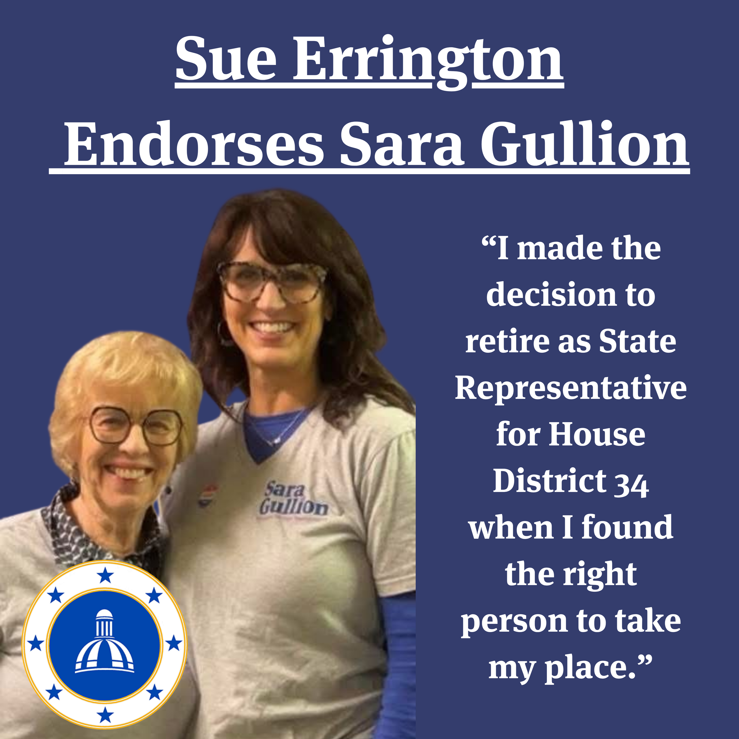 AFT Indiana is happy to announce its endorsement of Sara Gullion. (5).png