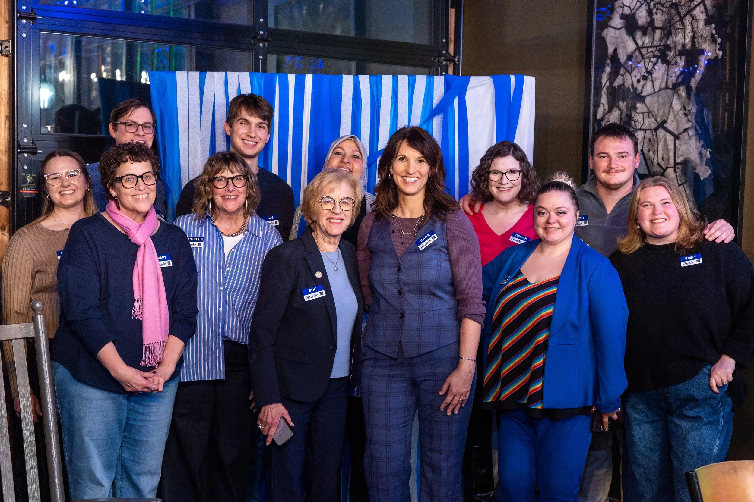 Team Sara Gullion at the campaign kickoff.
