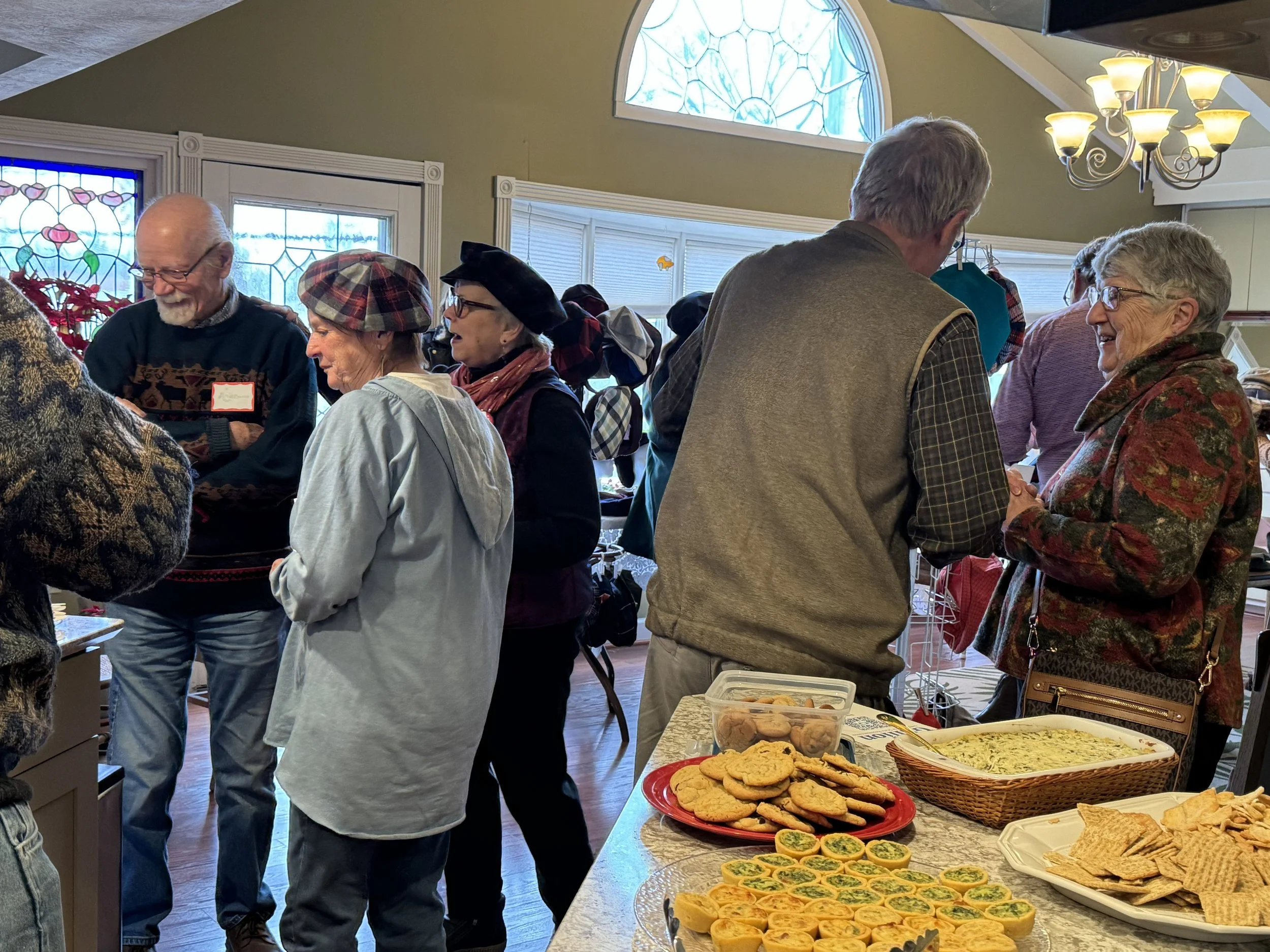 Constituents gather to support Sara Gullion's candidacy. 