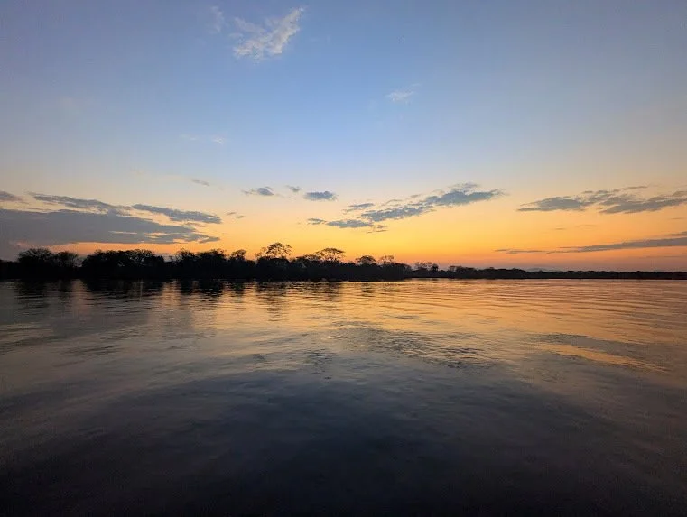 Sunset over the Shire River, Liwonde National Park National Park