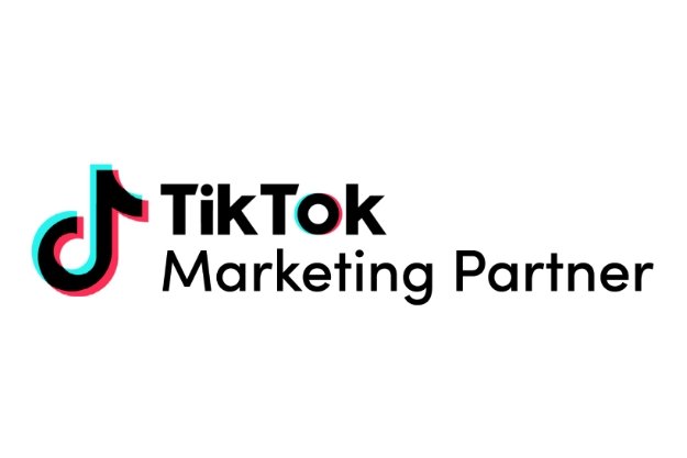 Logo TikTok avec le texte "TikTok Marketing Partner"