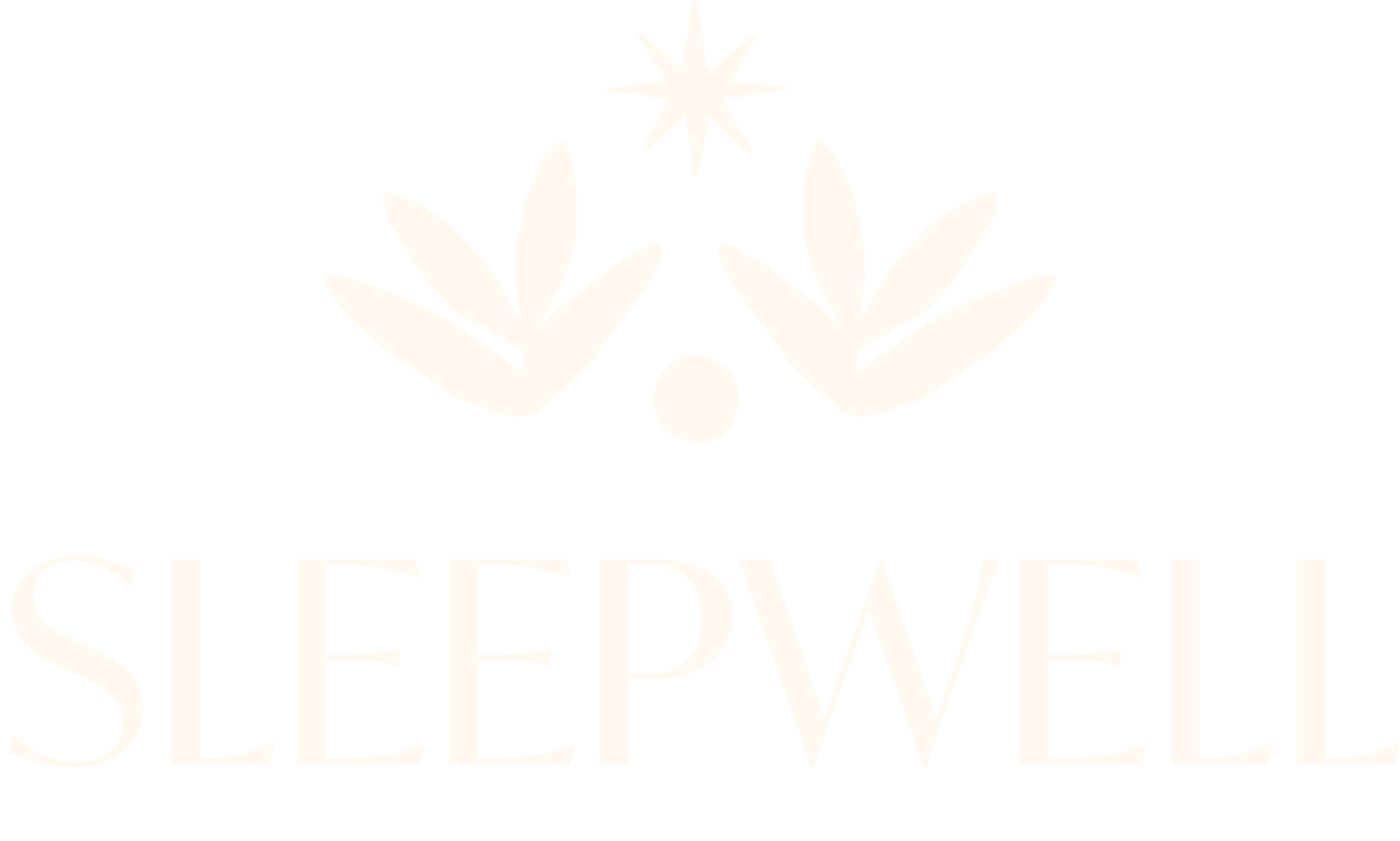Black background with white text reading "Sleep Well" and a stylized logo of a star, two wings, and a round shape above the words.