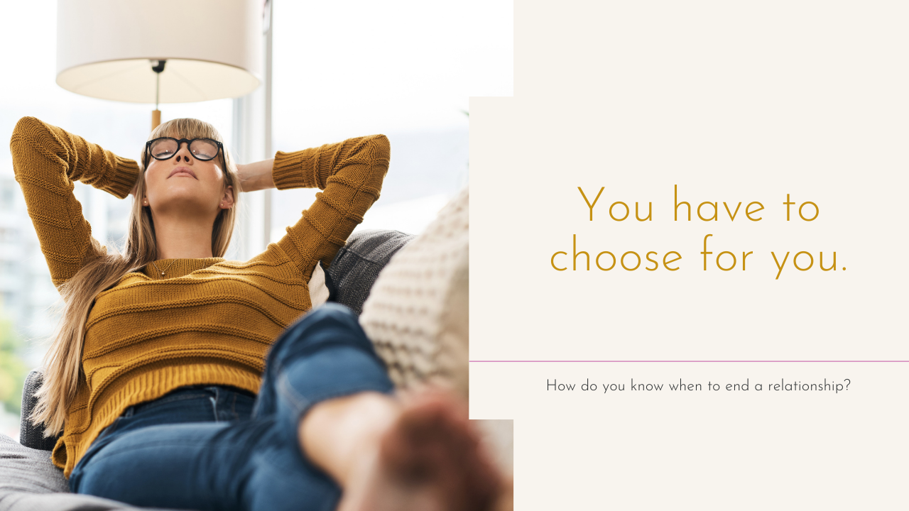 You have to choose for you.