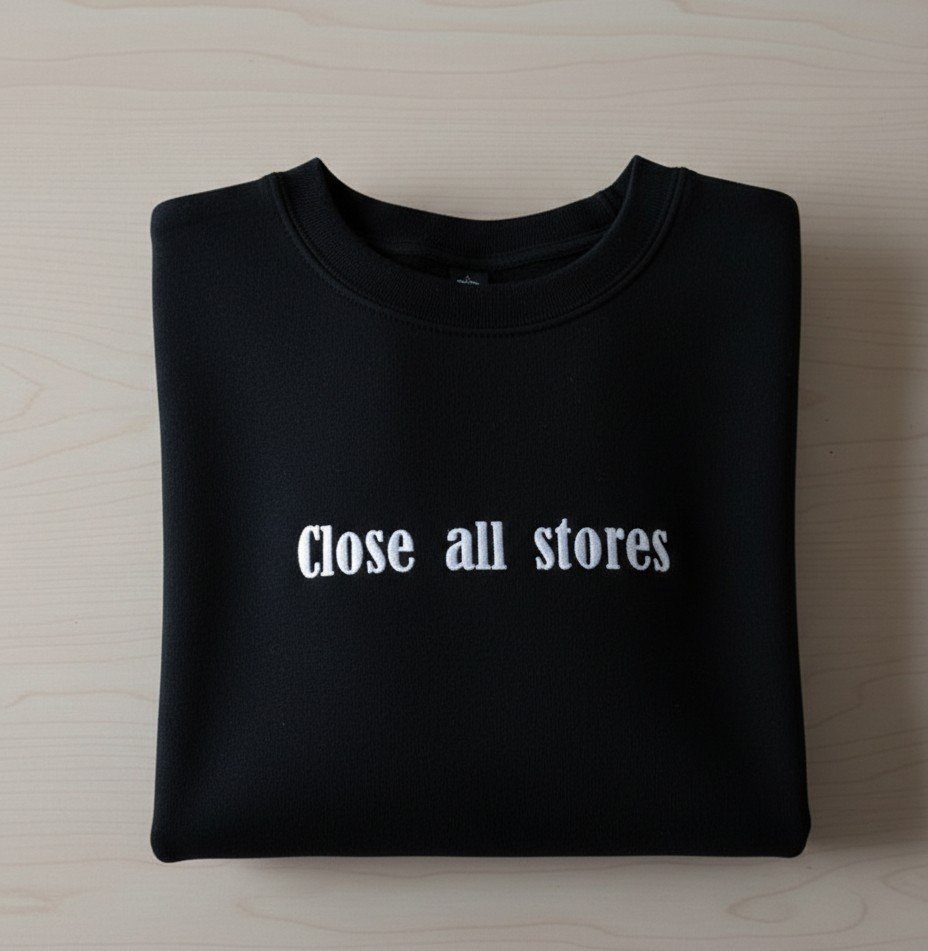 Street Style Crewneck - Black