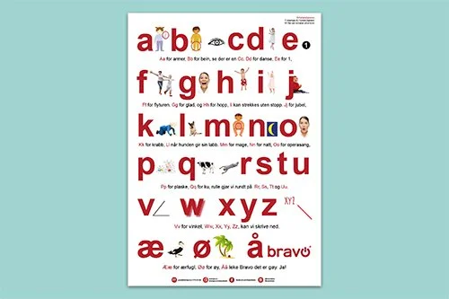 Alfabetdansen - plakat A3