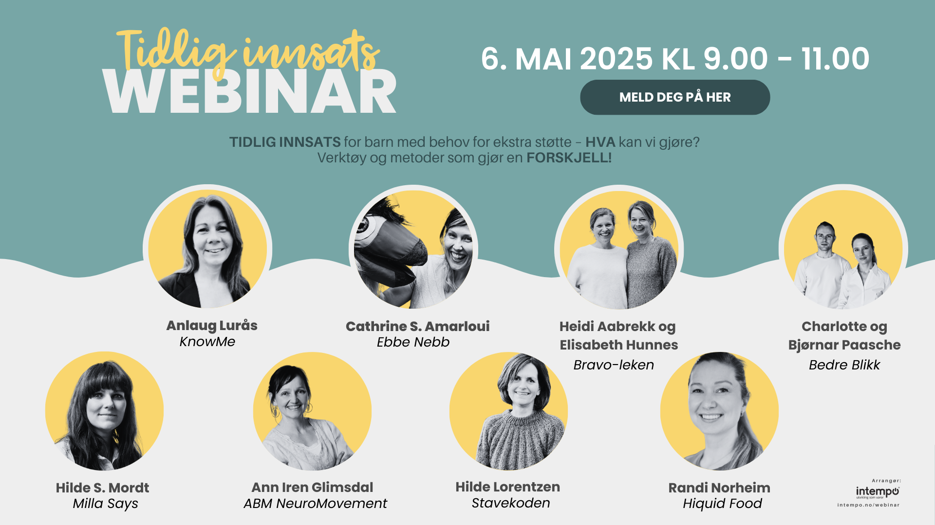Bli med på nytt webinar om "Tidlig innsats" - 6. mai kl 9-11