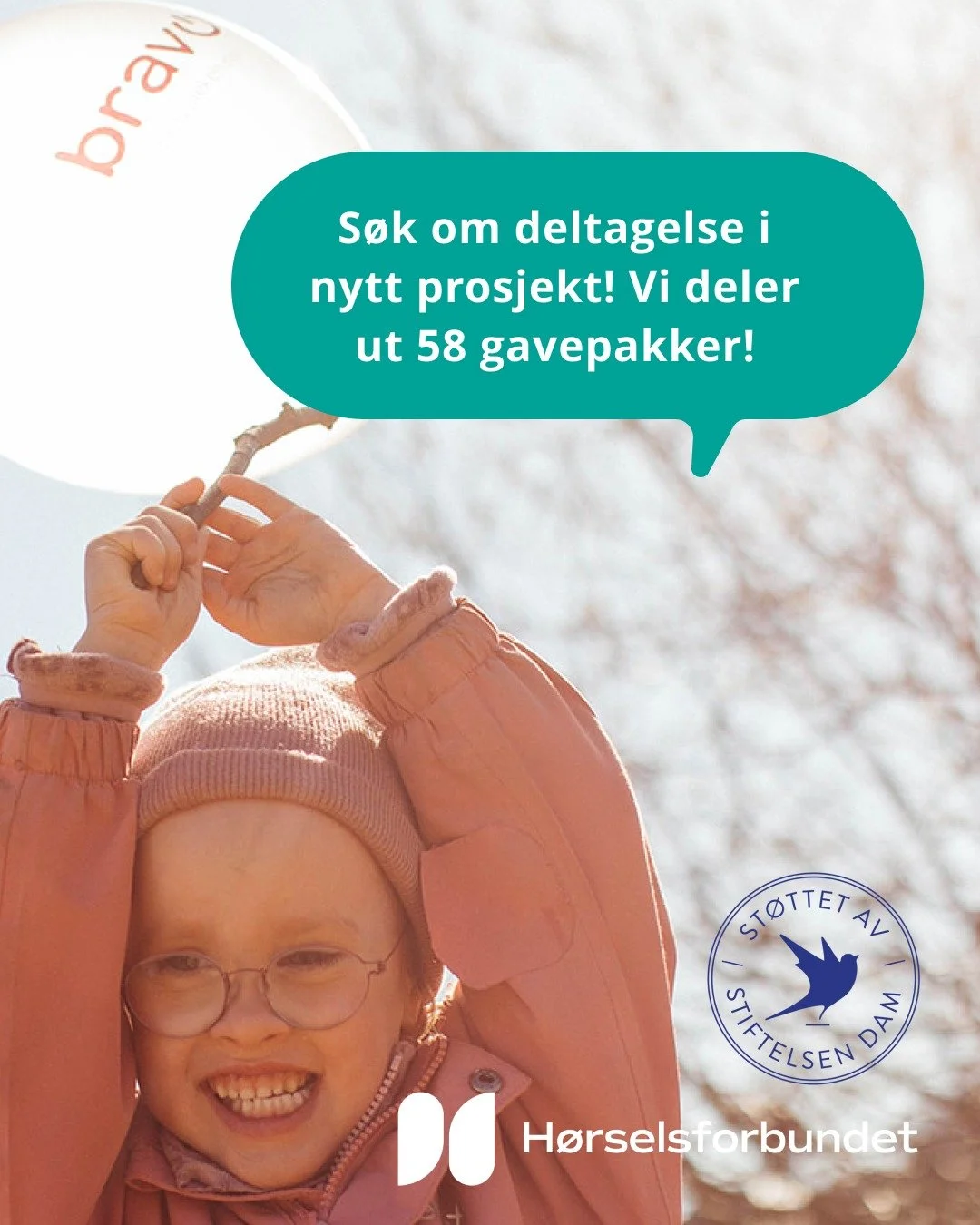 Vi har f&aring;tt midler til &aring; dele ut 58 gavepakker! S&aring; om du har ansvar for et barn som trenger ekstra st&oslash;tte til spr&aring;k og kommunikasjon - s&oslash;k i dag!

N&aring; kan foreldre, barnehager og skoler s&oslash;ke om &aring