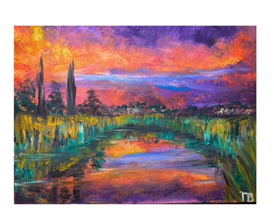 Sundown, Oil on Canvas 12x16"