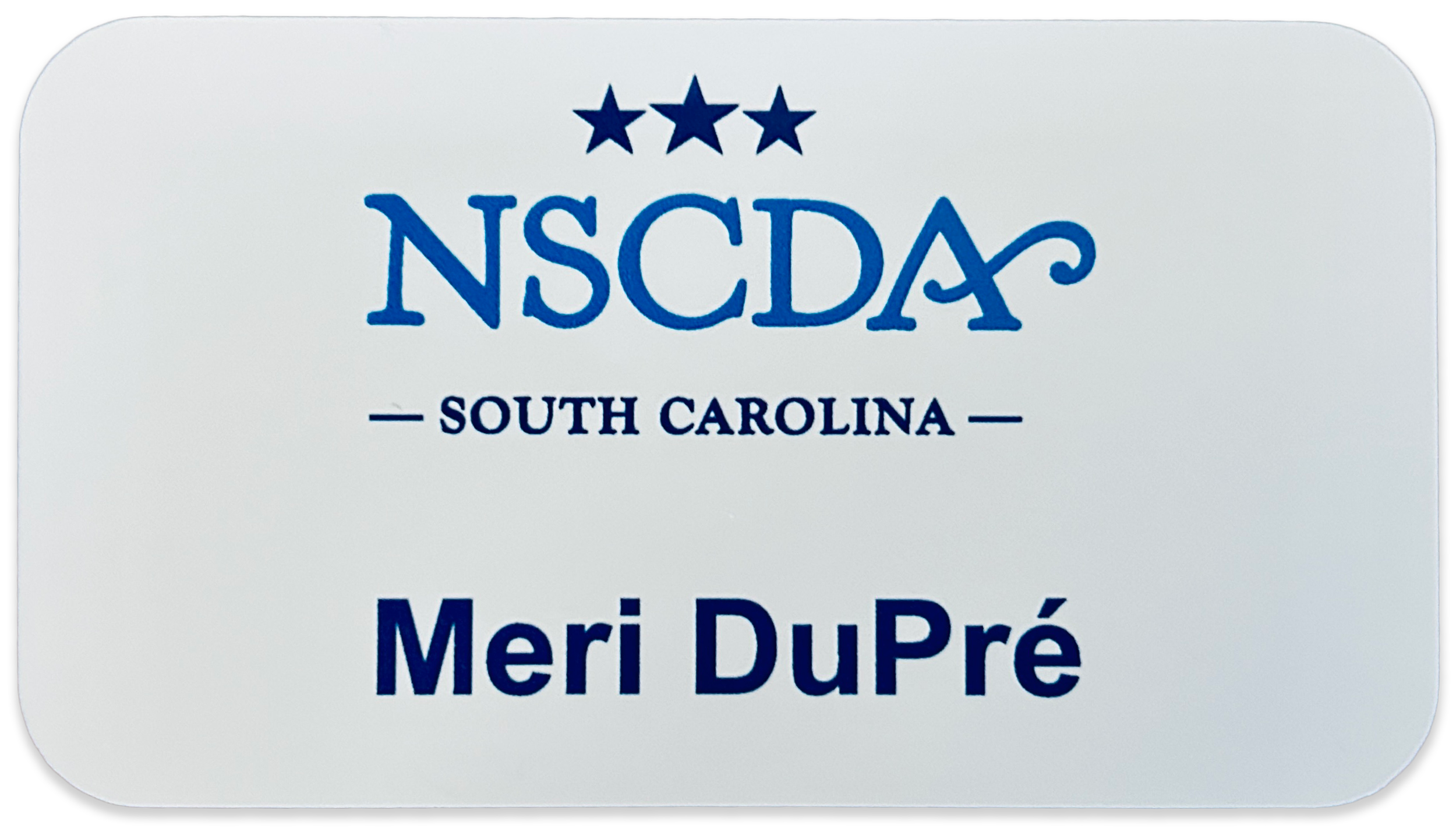NSCDA South Carolina Name Tag