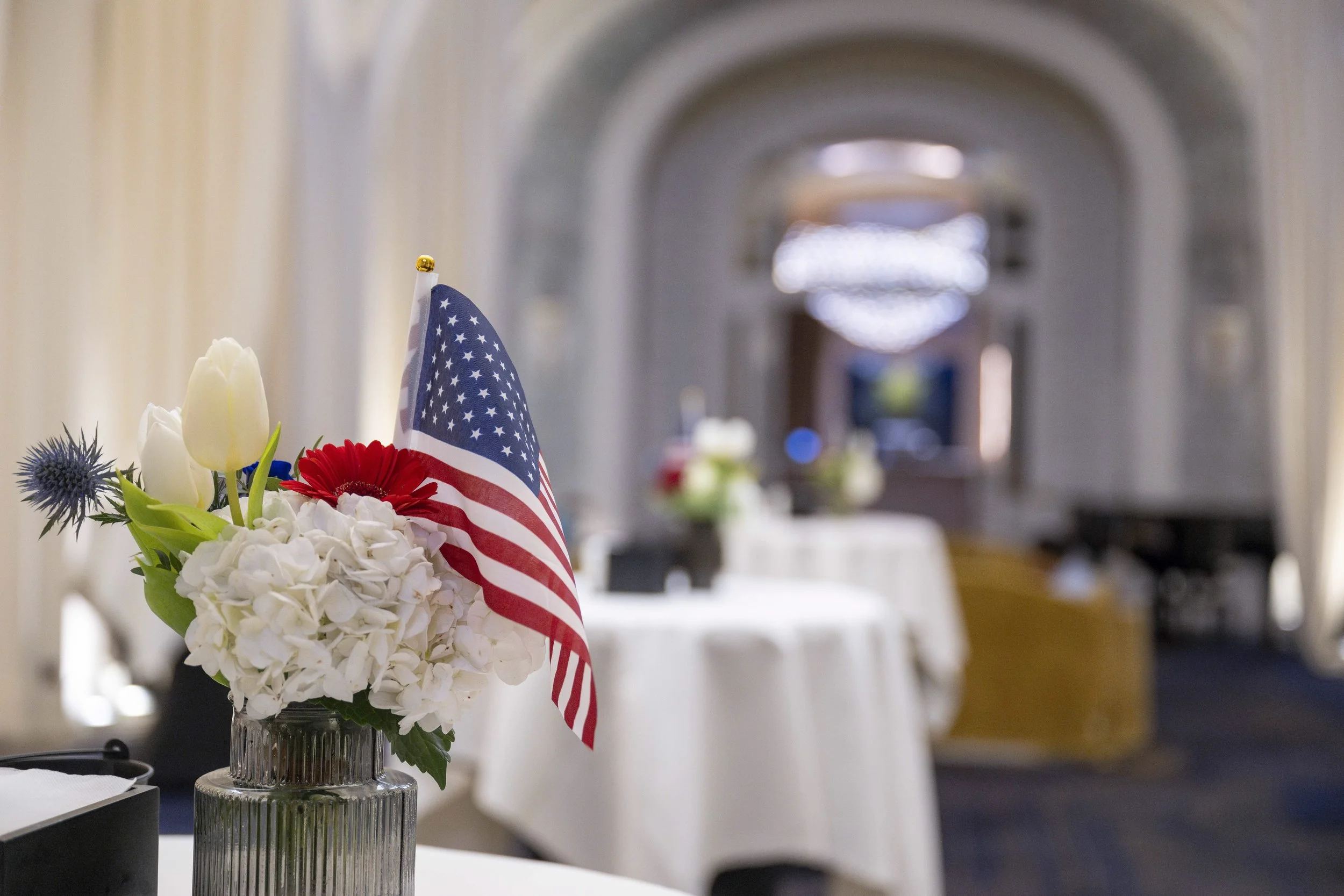  Reportage photo lors d’une soirée à thème USA à l’Evian Royal Resort à Evian-les-Bains 