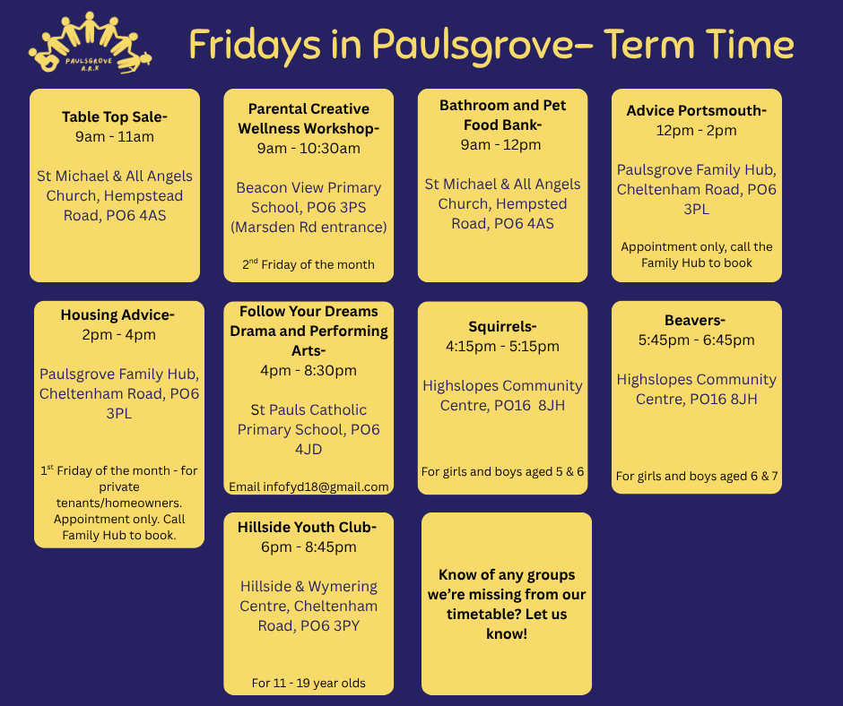Fridays in Paulsgrove