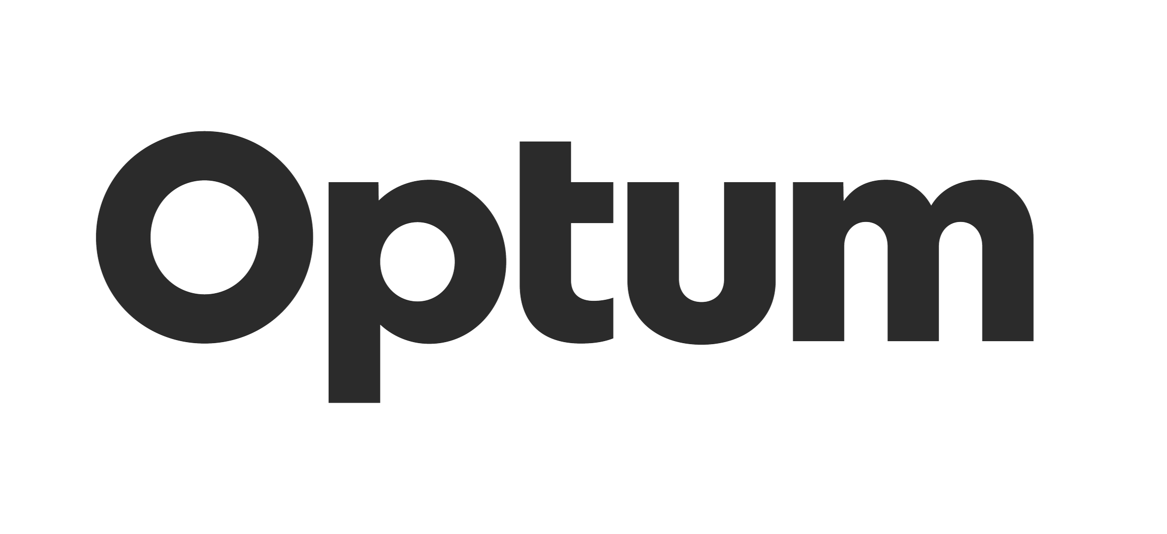 Optum logo in black and gray text
