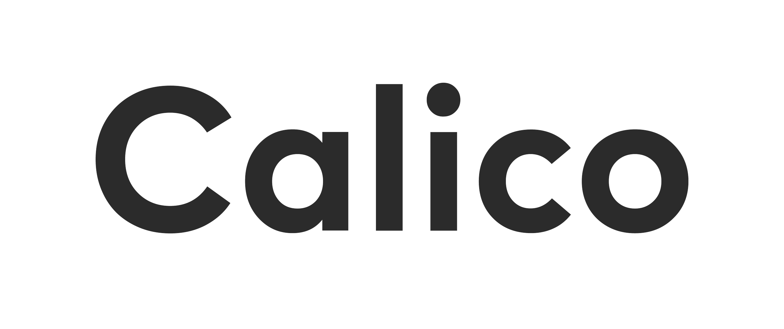 Calico logo with black text on a transparent background.
