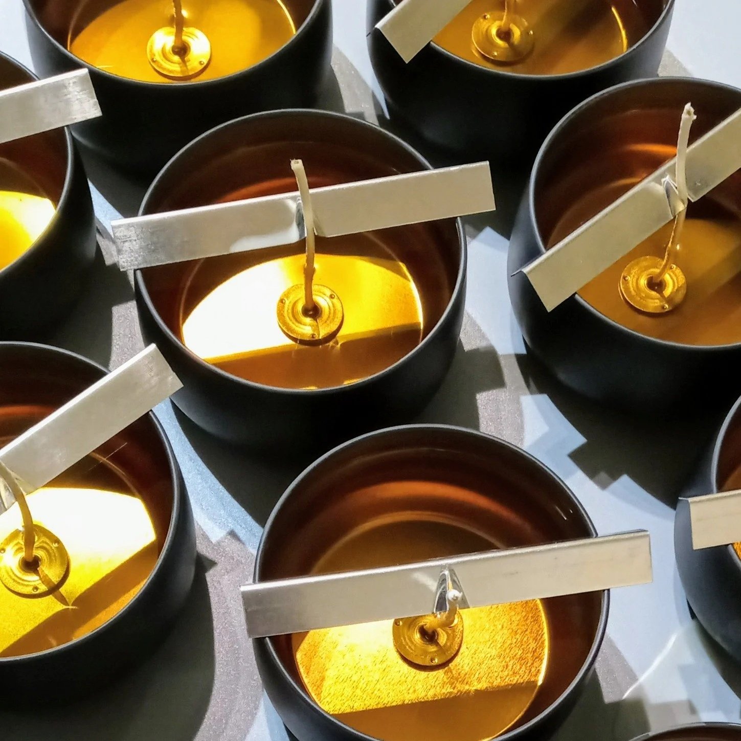 poured candles