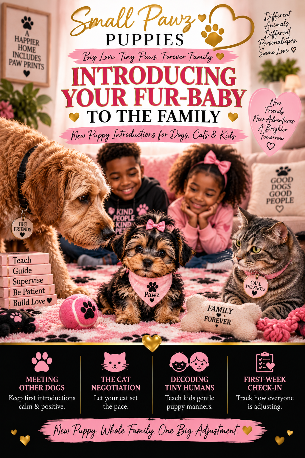 Introducing Your Fur-Baby to the Family: New Puppy Introductions for Dogs, Cats & Kids
