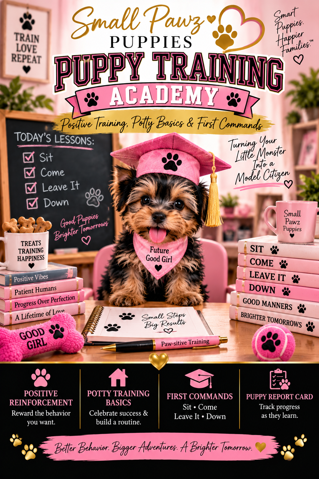 Puppy Training Academy: Positive Training, Potty Basics & First Commands