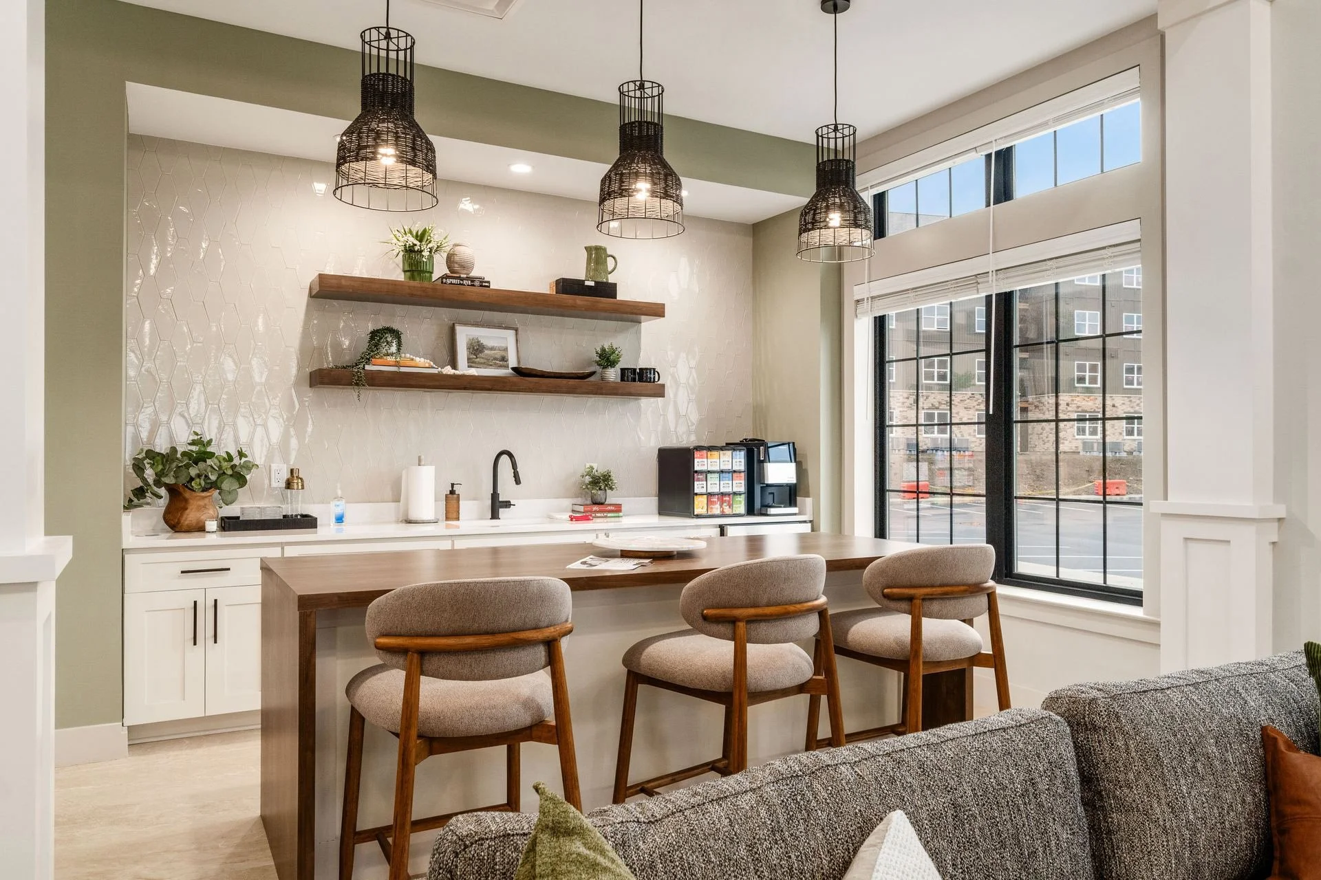 Greenway Vista | Apartments in Canal Winchester, OH | Clubhouse and Coffee Bar