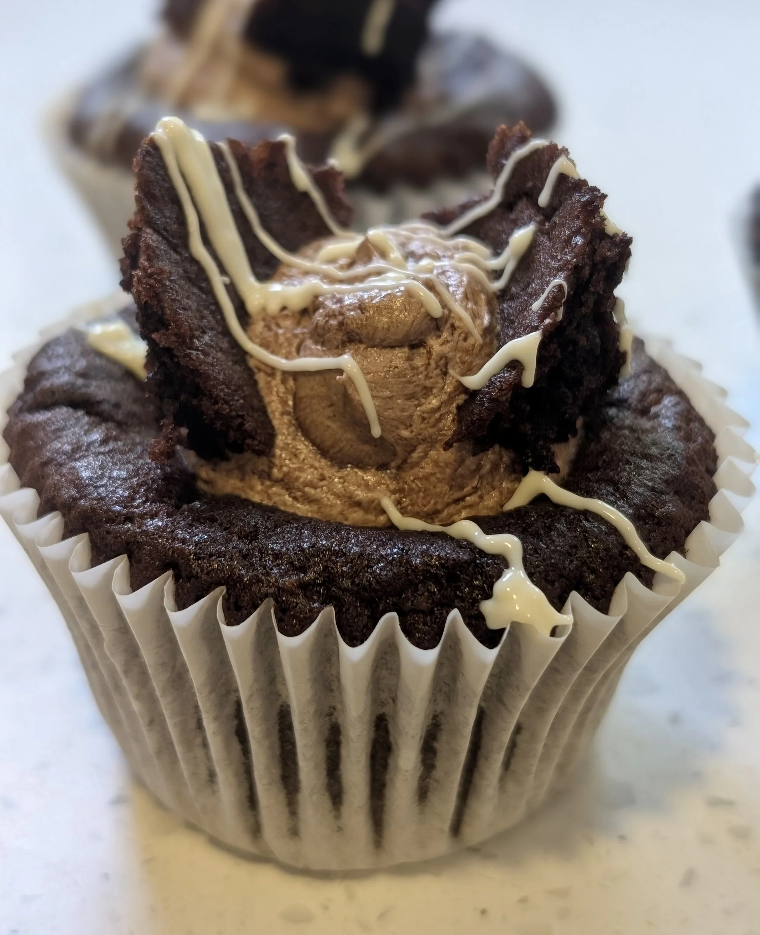 Gluten free cupcake with butter icing.