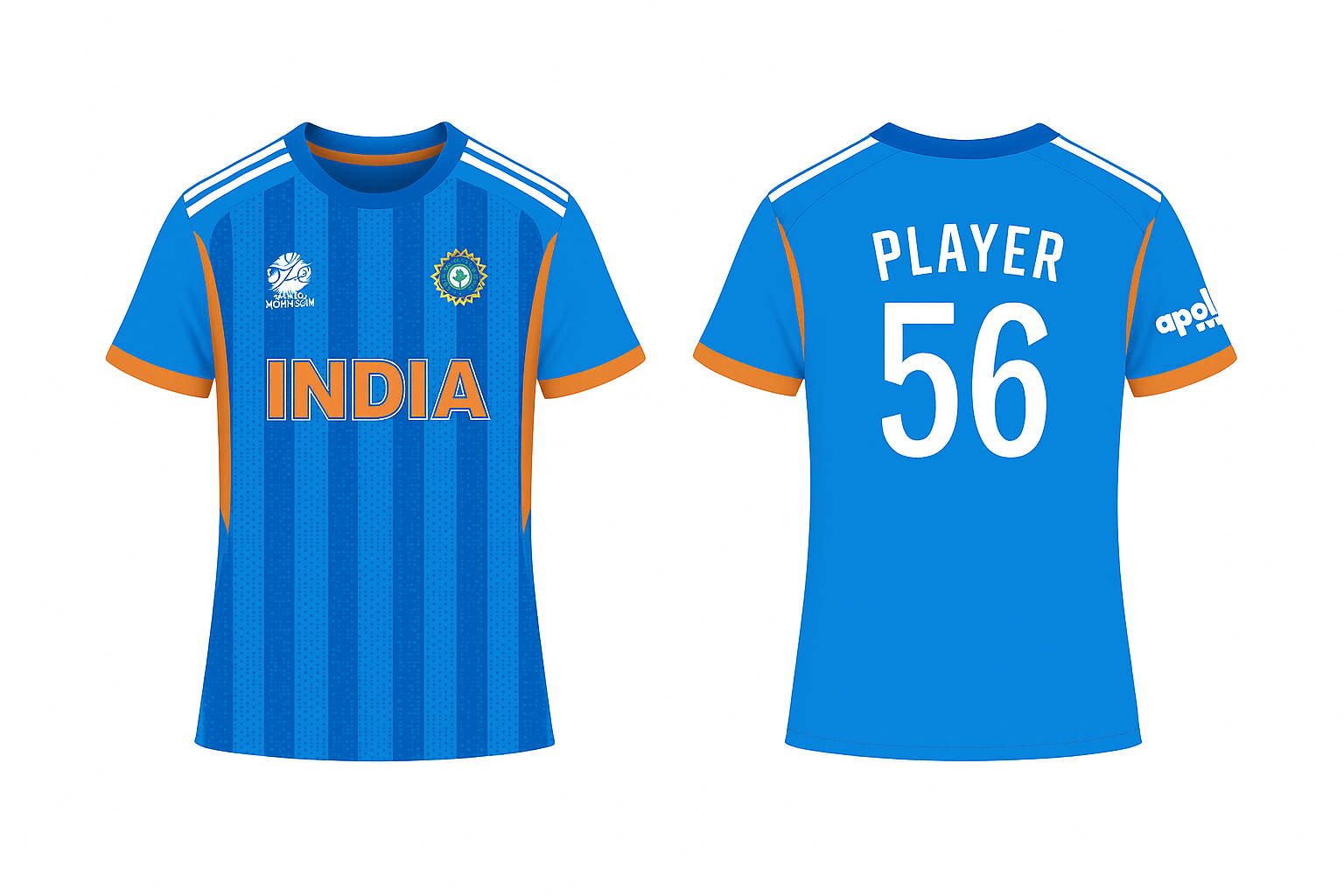Customizable Team India Fan Jersey