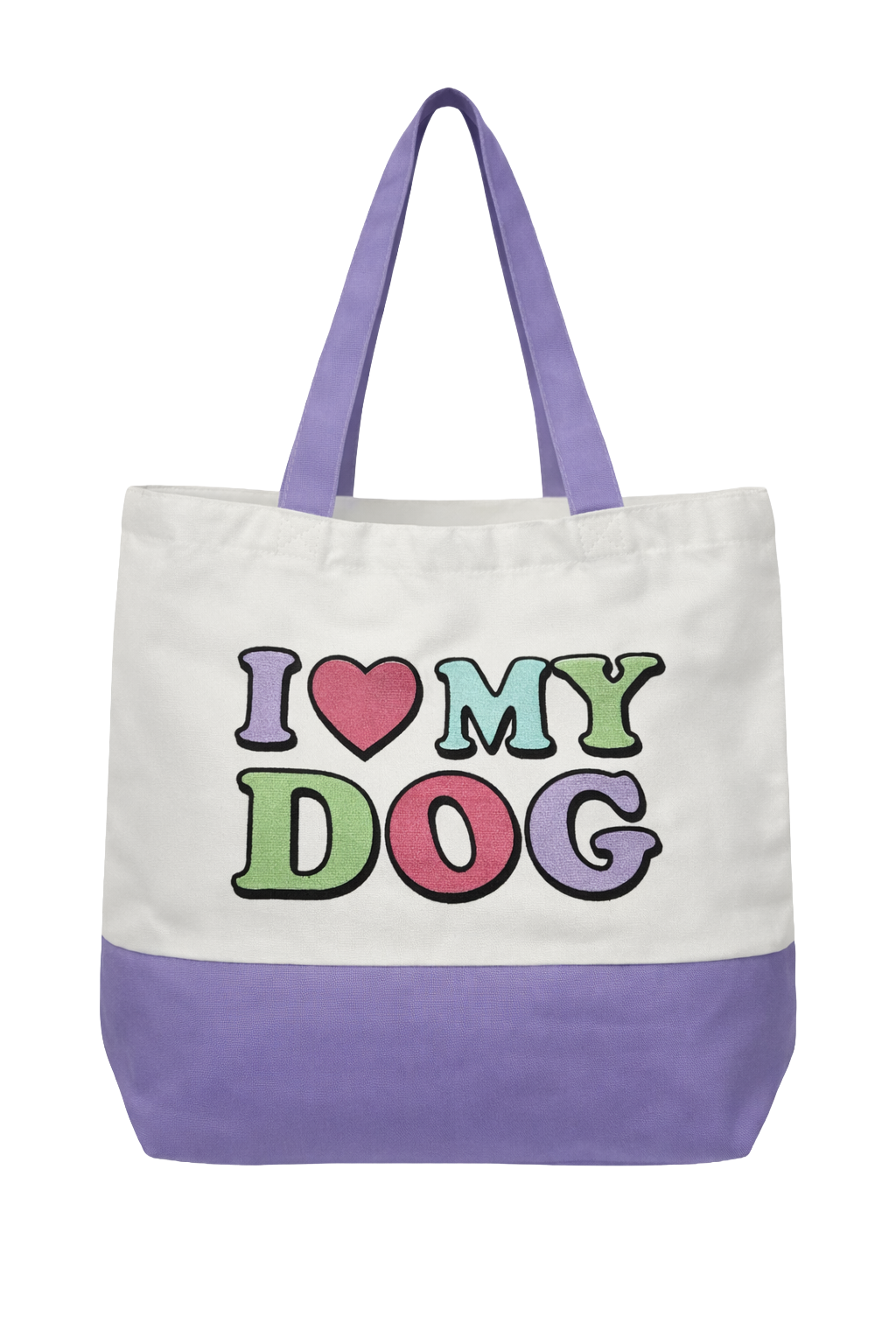 Large Canvas Dog Lover Tote