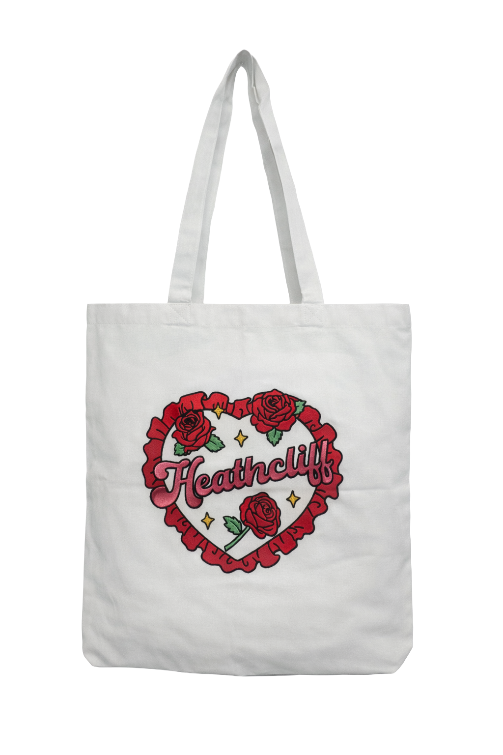Long Handle Recycled Cotton Heathcliff Love Tote