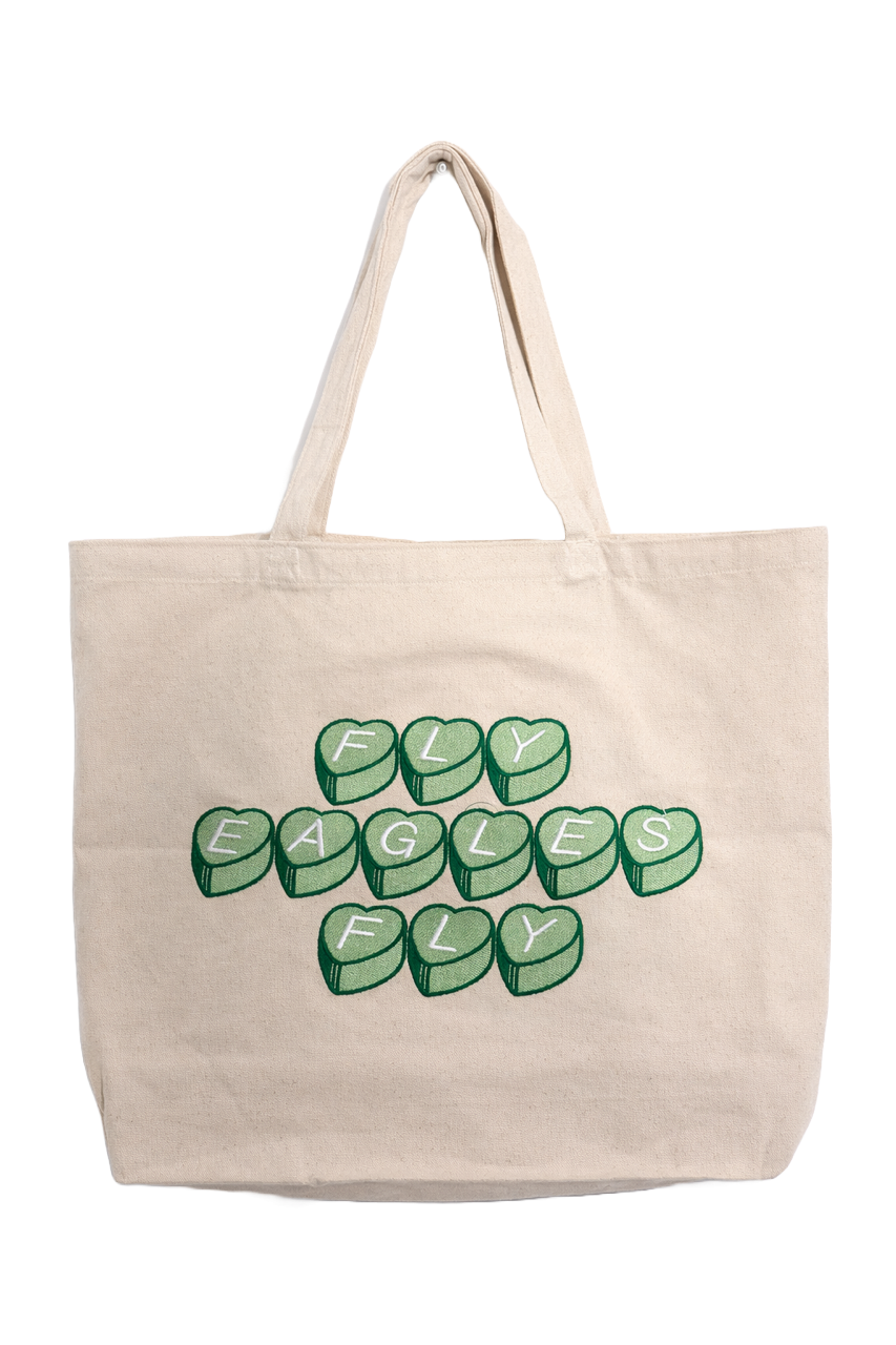Candy Heart Fly Eagles Fly Tote