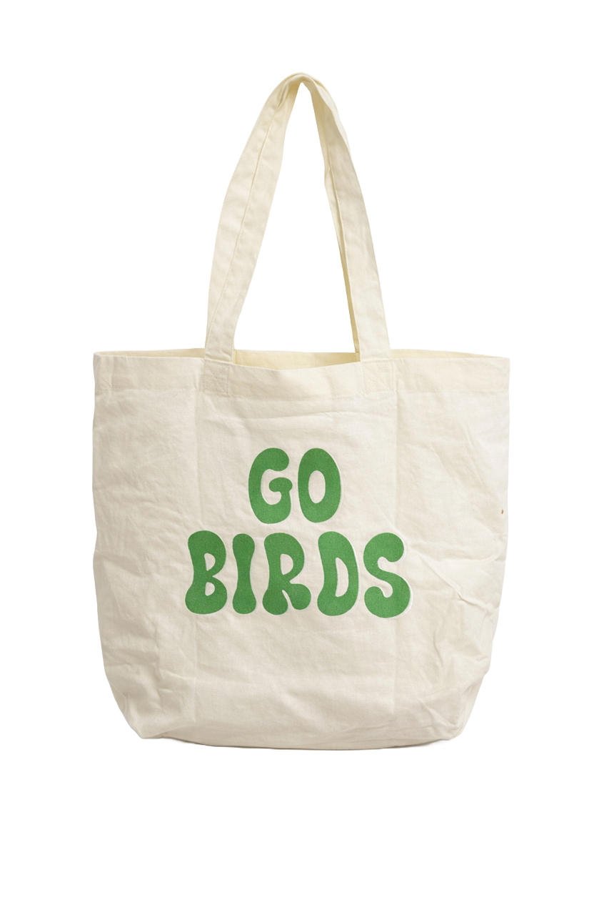 Retro Go Birds Canvas Tote