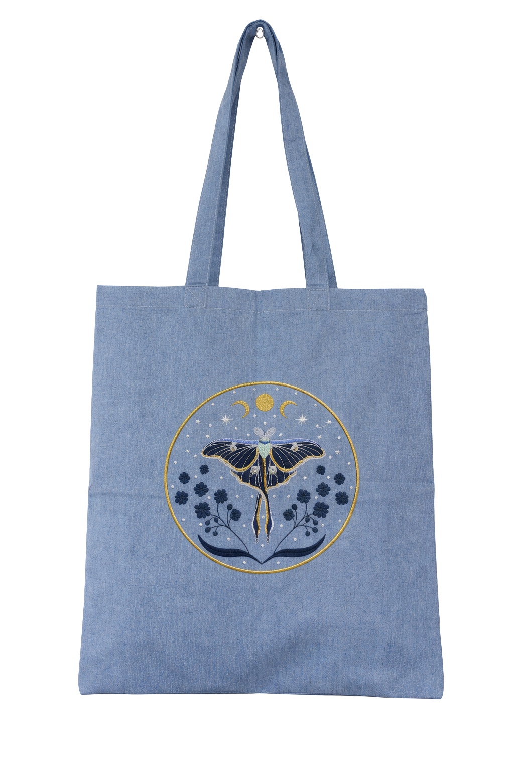 Long Handle Recycled Cotton Moth Tote