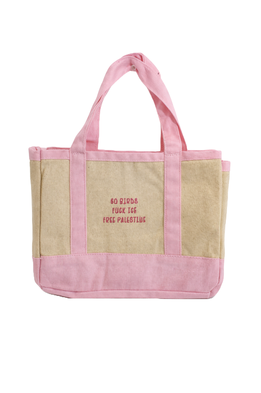 Mini Go Birds Fuck ICE Free Palestine Tote