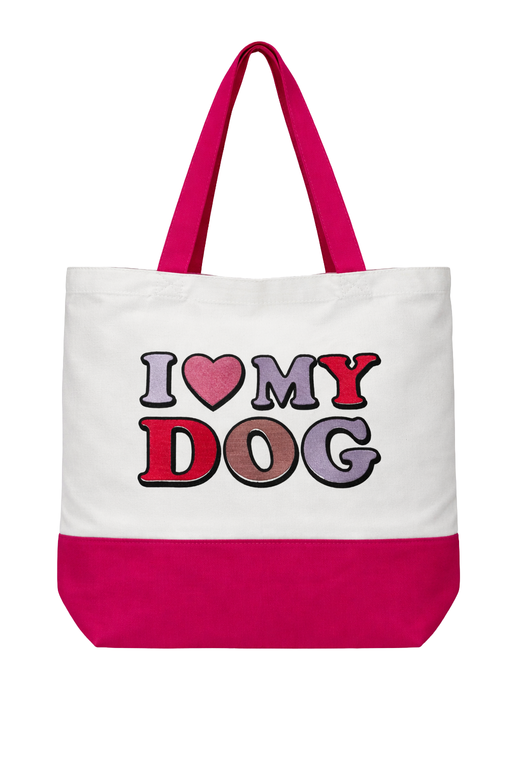 Large Canvas Dog Lover Tote