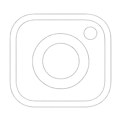 Instagram logo with a white camera icon on a black background