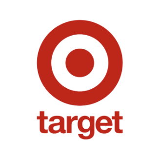 Target logo with red bullseye symbol and the word 'target' underneath.