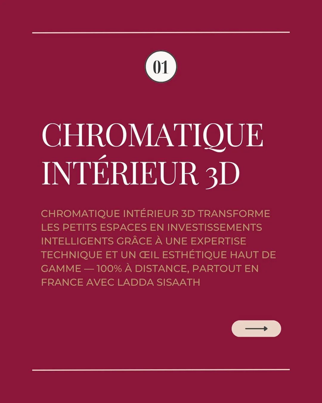 ✨ Bienvenue ici ✨

Designer d'int&eacute;rieur sp&eacute;cialis&eacute;e petits espaces | Optimisation &amp; mobilier sur mesure | Expertise technique + esth&eacute;tique | Interventions 100% digitales partout en France 🇫🇷"

👋 Je vous conseil
