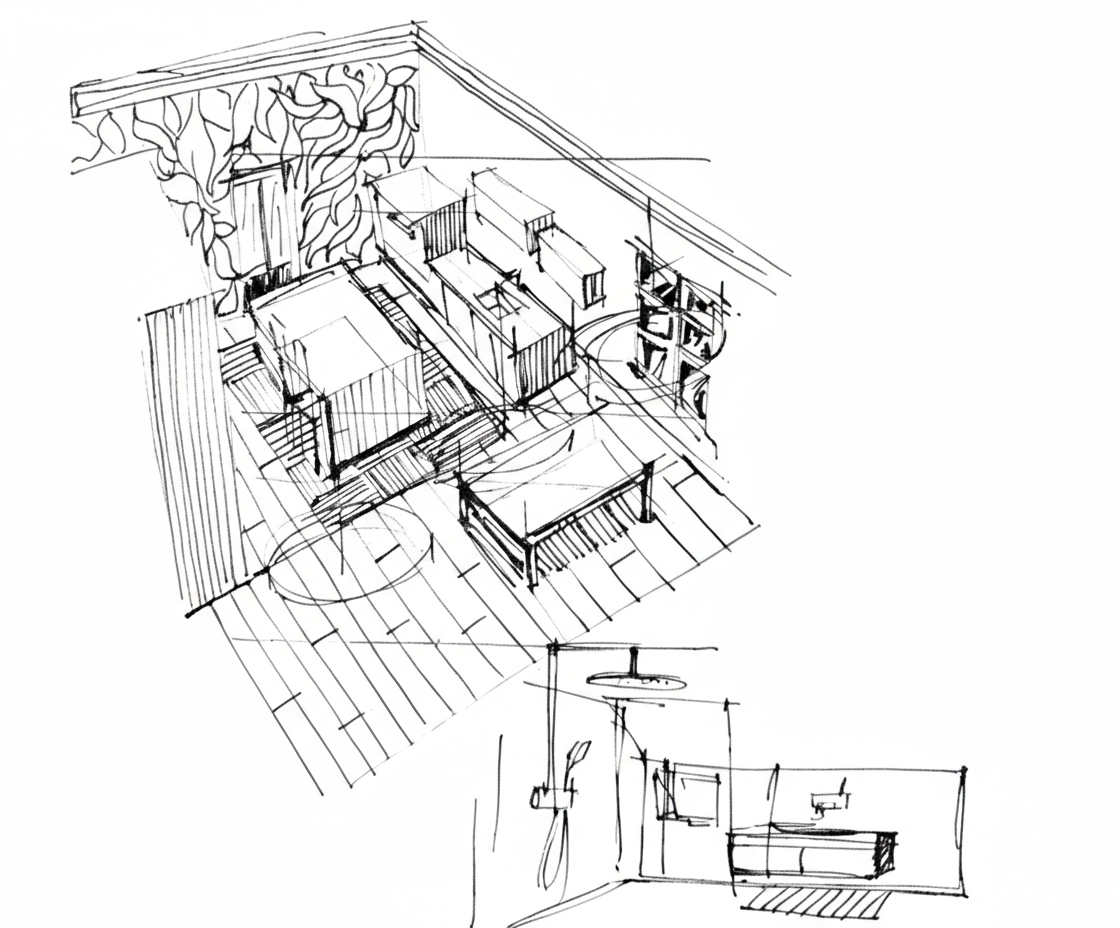 perspective cuisine sketch chromatiqueinterieur3d-franceentiere