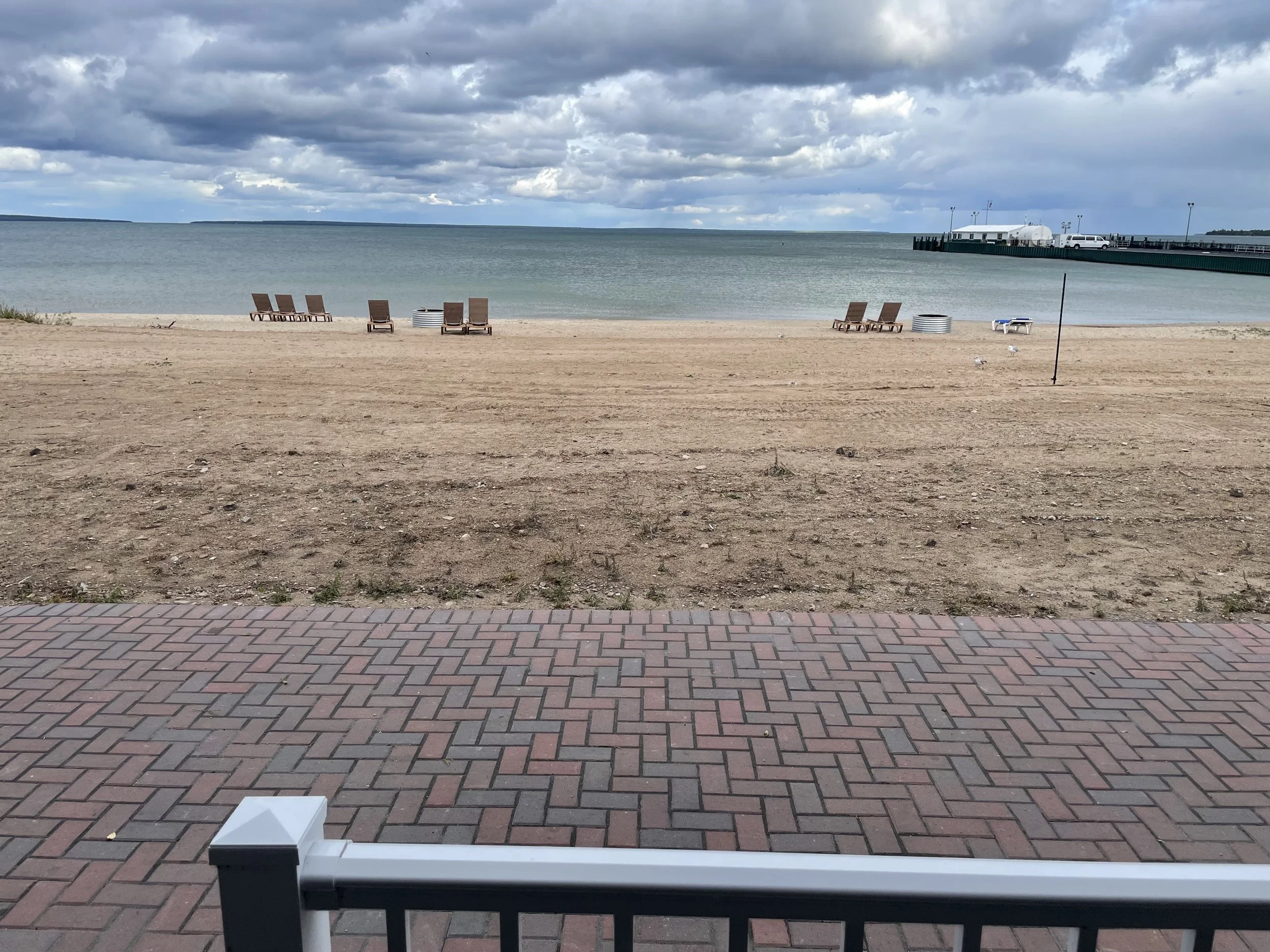 Mackinaw City, Michigan: southern side of Lake Huron, near the Straits of Mackinac.