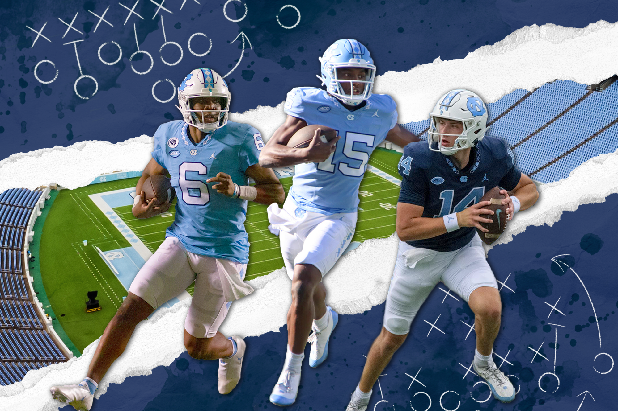 Headline: "Who will be UNC's starting signal caller?"